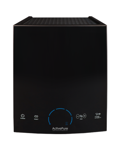 ActivePure Surface Air Guardian; a portable air purification with ActivePure Technology, HEPA, and activated carbon.